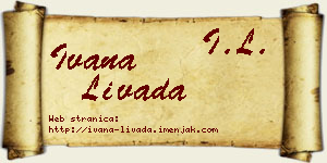 Ivana Livada vizit kartica